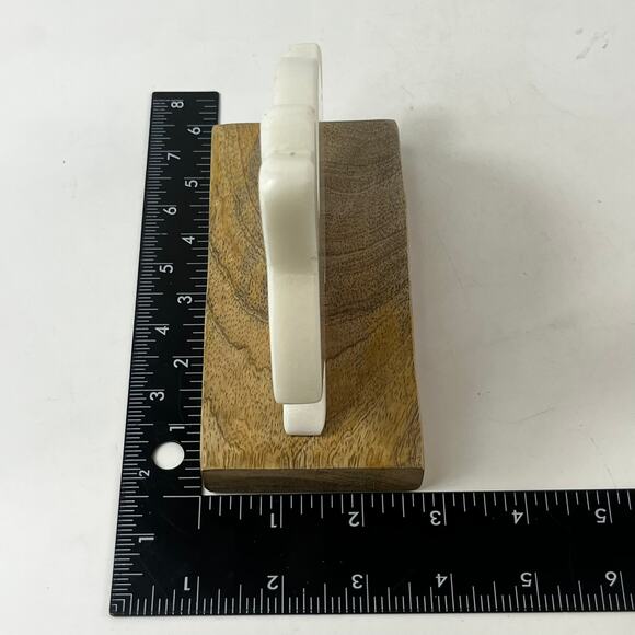 Carved Marble Bunny Rabbit Decor Shelf Desk Cabincore Easter Gift Home Display - Picture 11 of 11